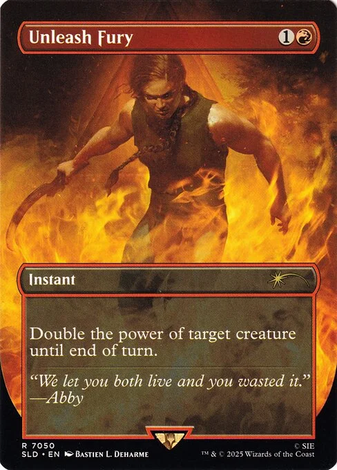 Unleash Fury, carta Magic di tipo Instant illustrata da Bastien L. Deharme