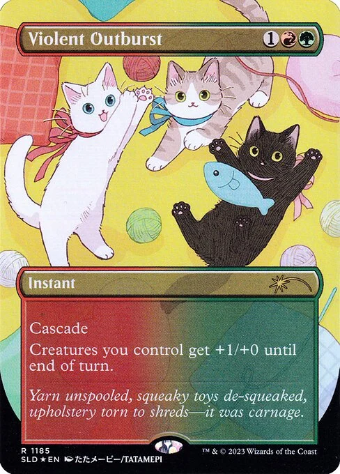 Violent Outburst, carta Magic di tipo Instant illustrata da Tatamepi