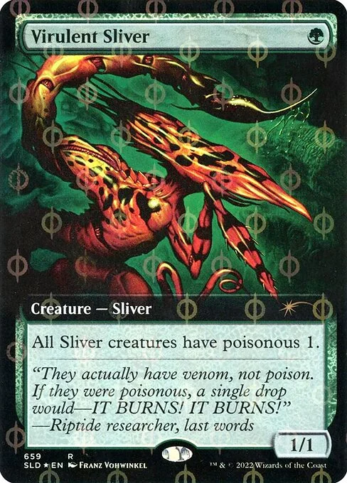 Virulent Sliver, carta Magic di tipo Creature — Sliver illustrata da Franz Vohwinkel