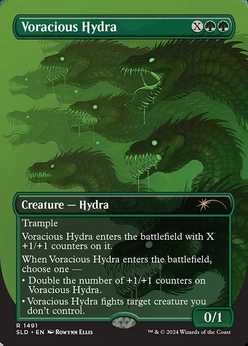 Voracious Hydra, carta Magic di tipo Creature — Hydra illustrata da Rowynn Ellis
