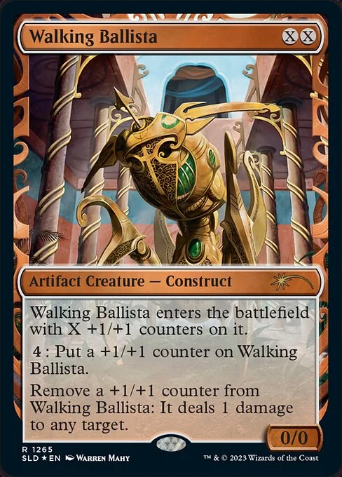 Walking Ballista, carta Magic di tipo Artifact Creature — Construct illustrata da Warren Mahy