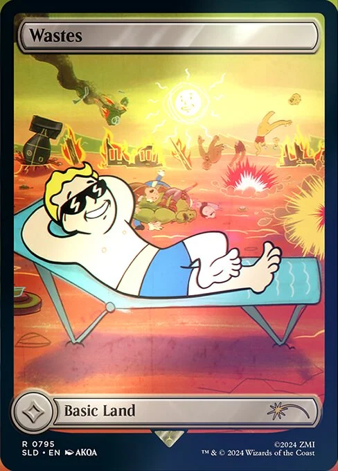 Wastes, carta Magic di tipo Basic Land illustrata da AKQA