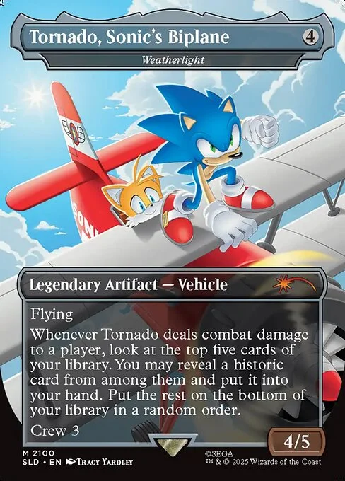 Weatherlight, carta Magic di tipo Legendary Artifact — Vehicle illustrata da Tracy Yardley