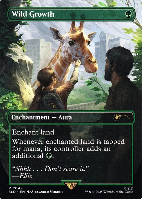 Wild Growth, carta Magic di tipo Enchantment — Aura illustrata da Alexander Mokhov
