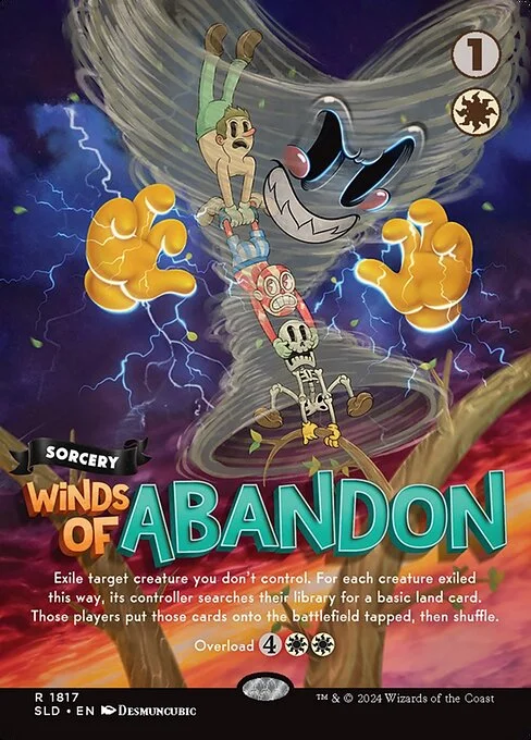 Winds of Abandon, carta Magic di tipo Sorcery illustrata da Desmuncubic
