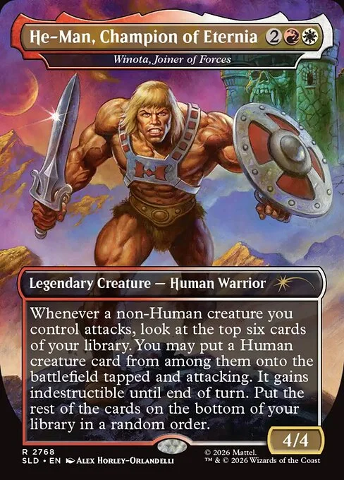 Winota, Joiner of Forces, carta Magic di tipo Legendary Creature — Human Warrior illustrata da Alex Horley-Orlandelli