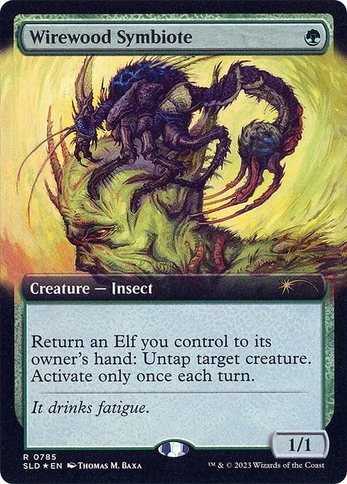 Wirewood Symbiote, carta Magic di tipo Creature — Insect illustrata da Thomas M. Baxa