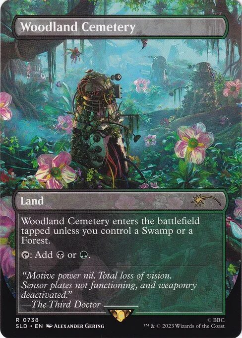 Woodland Cemetery, carta Magic di tipo Land illustrata da Alexander Gering