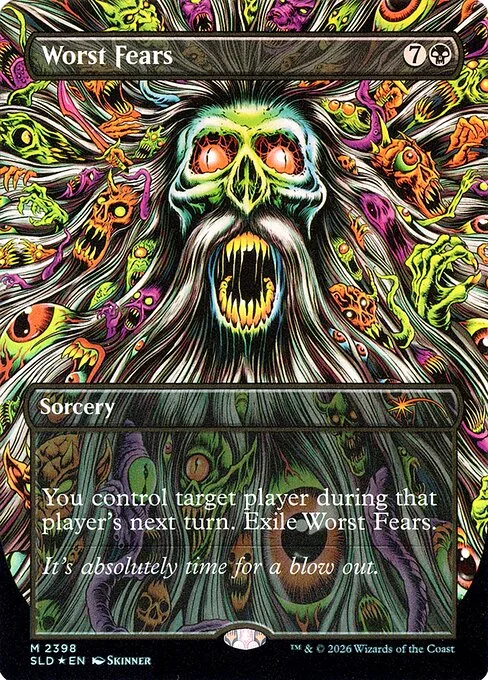 Worst Fears, carta Magic di tipo Sorcery illustrata da Skinner