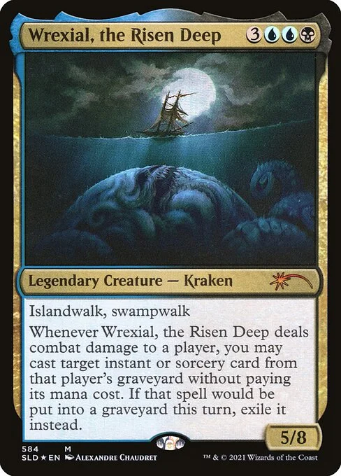Wrexial, the Risen Deep, carta Magic di tipo Legendary Creature — Kraken illustrata da Alexandre Chaudret