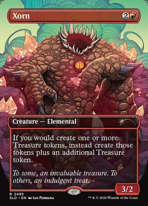 Xorn, carta Magic di tipo Creature — Elemental illustrata da Ian Permana
