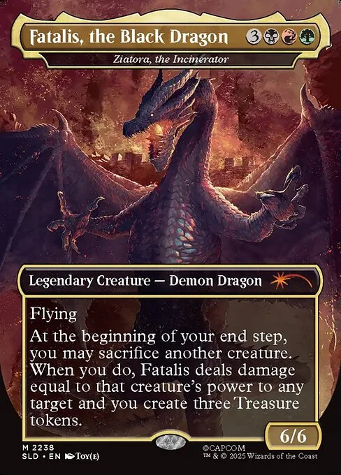 Ziatora, the Incinerator, carta Magic di tipo Legendary Creature — Demon Dragon illustrata da Toy(e)