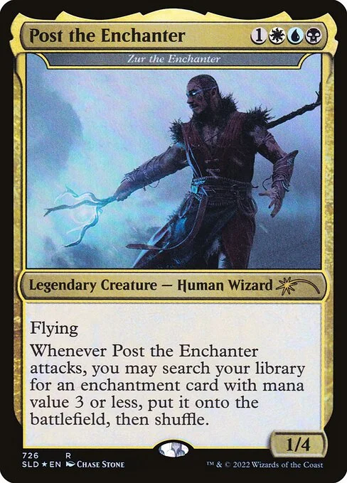 Zur the Enchanter, carta Magic di tipo Legendary Creature — Human Wizard illustrata da Chase Stone