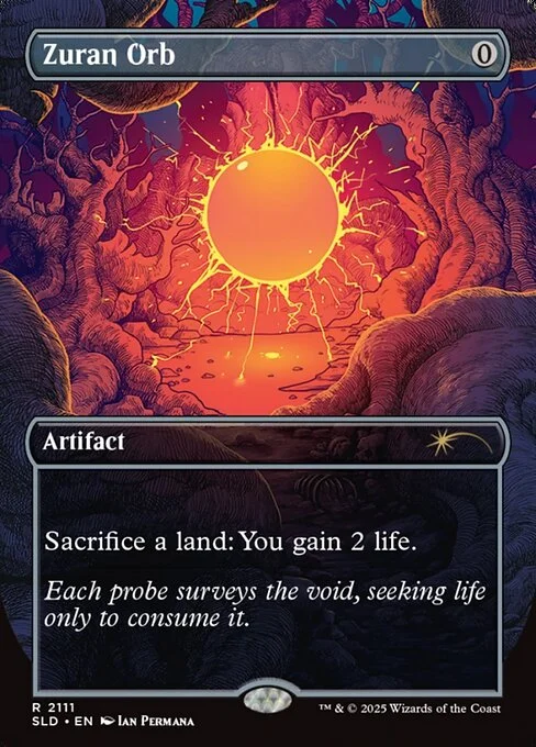 Zuran Orb, carta Magic di tipo Artifact illustrata da Ian Permana