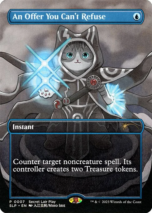 An Offer You Can't Refuse, carta Magic di tipo Instant illustrata da Miho Irie