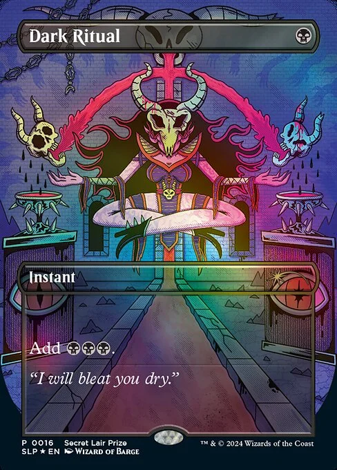 Dark Ritual, carta Magic di tipo Instant illustrata da Wizard of Barge