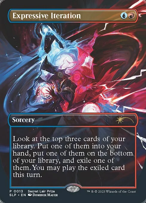 Expressive Iteration, carta Magic di tipo Sorcery illustrata da Dominik Mayer