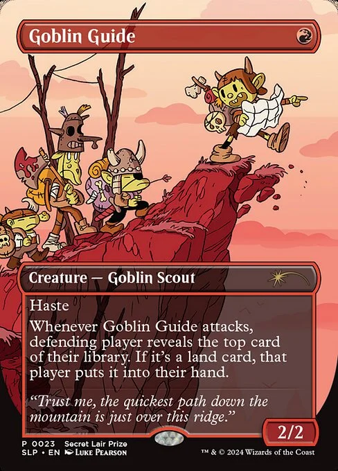 Goblin Guide, carta Magic di tipo Creature — Goblin Scout illustrata da Luke Pearson
