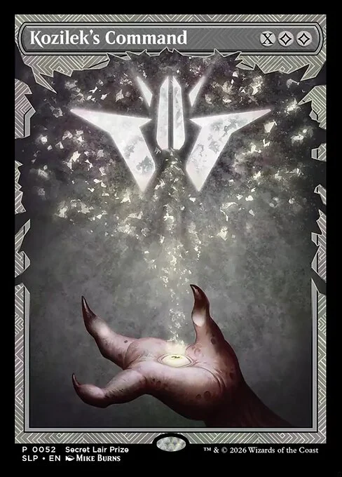 Kozilek's Command, carta Magic di tipo Kindred Instant — Eldrazi illustrata da Mike Burns