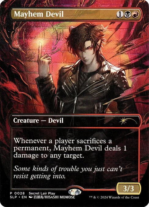 Mayhem Devil, carta Magic di tipo Creature — Devil illustrata da Hisashi Momose