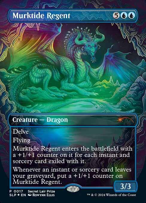 Murktide Regent, carta Magic di tipo Creature — Dragon illustrata da Rowynn Ellis