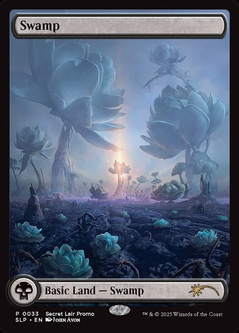 Swamp, carta Magic di tipo Basic Land — Swamp illustrata da John Avon
