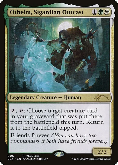 Othelm, Sigardian Outcast, carta Magic di tipo Legendary Creature — Human illustrata da Alexey Kruglov