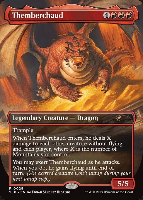 Themberchaud, carta Magic di tipo Legendary Creature — Dragon illustrata da Edgar Sánchez Hidalgo