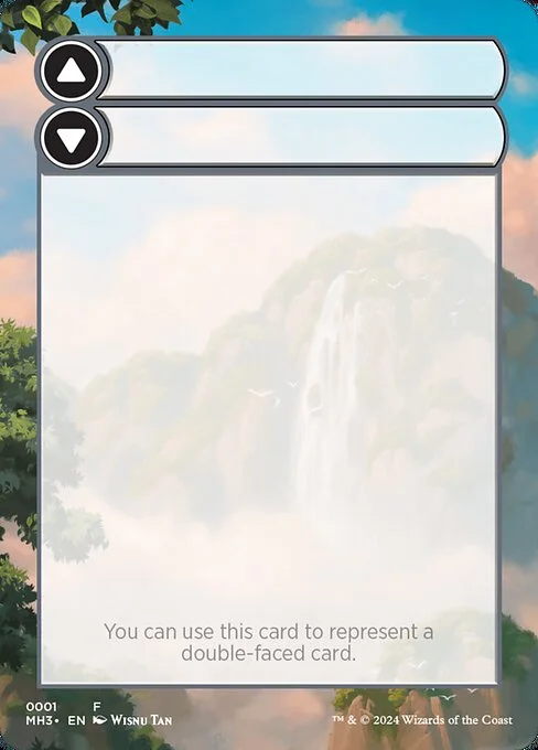 Double-Faced Substitute Card, carta Magic di tipo Card illustrata da Wisnu Tan