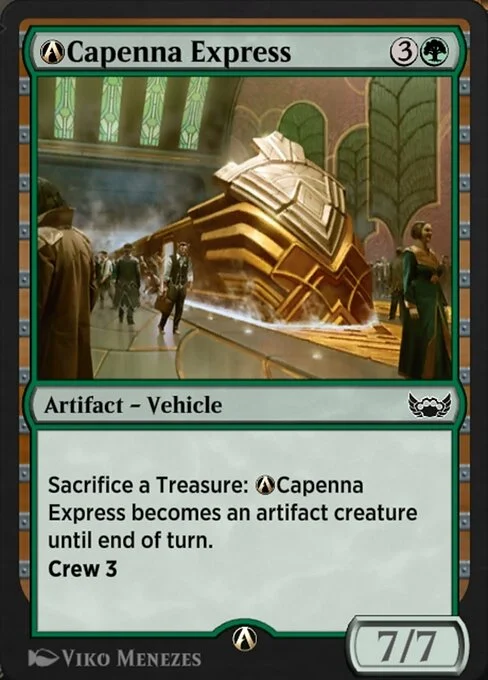 A-Capenna Express, carta Magic di tipo Artifact — Vehicle illustrata da Viko Menezes