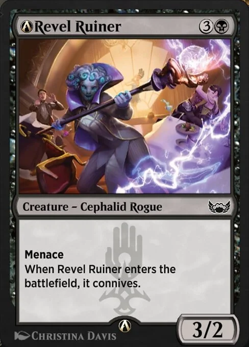A-Revel Ruiner, carta Magic di tipo Creature — Octopus Rogue illustrata da Christina Davis
