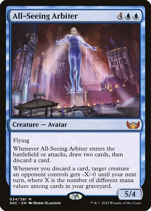 All-Seeing Arbiter, carta Magic di tipo Creature — Avatar illustrata da Robin Olausson