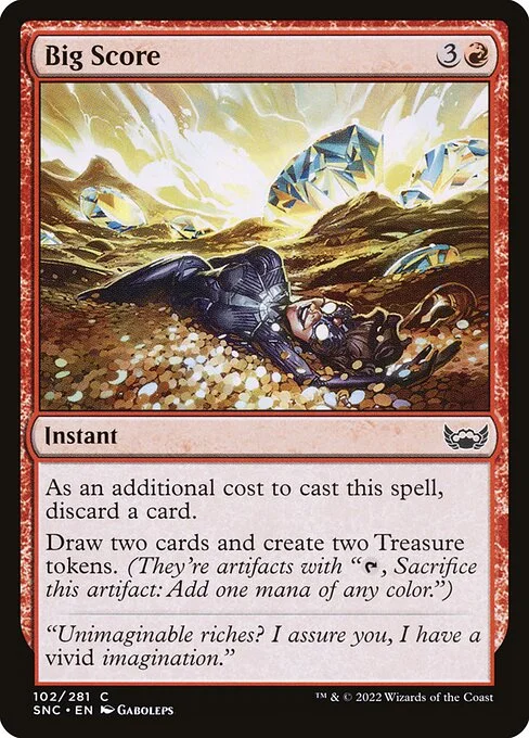 Big Score, carta Magic di tipo Instant illustrata da Gaboleps