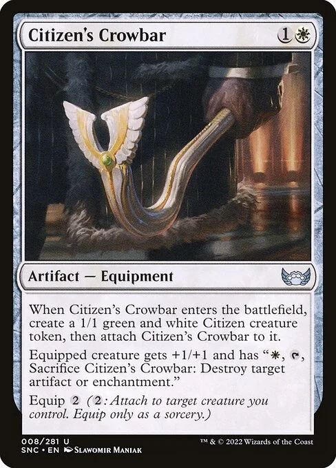 Citizen's Crowbar, carta Magic di tipo Artifact — Equipment illustrata da Slawomir Maniak