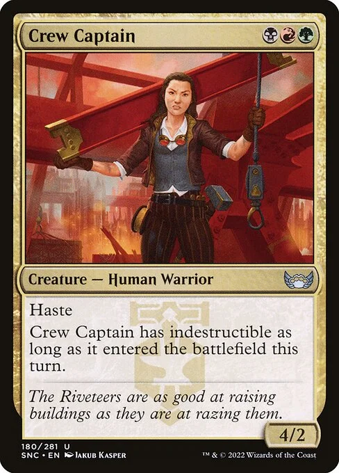 Crew Captain, carta Magic di tipo Creature — Human Warrior illustrata da Jakub Kasper