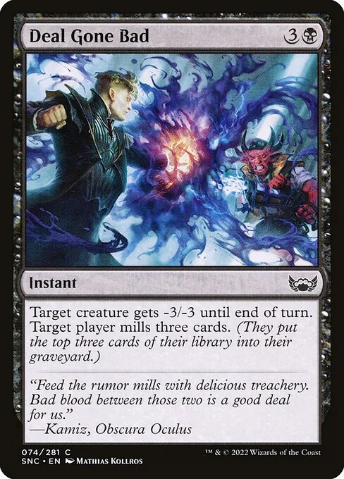 Deal Gone Bad, carta Magic di tipo Instant illustrata da Mathias Kollros