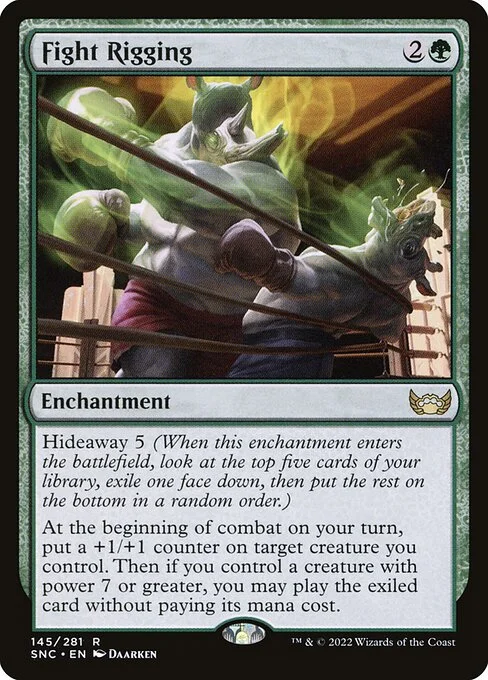 Fight Rigging, carta Magic di tipo Enchantment illustrata da Daarken