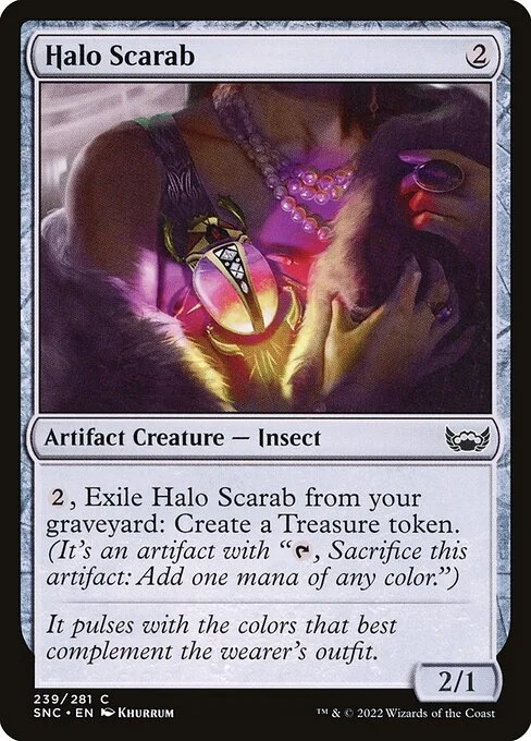Halo Scarab, carta Magic di tipo Artifact Creature — Insect illustrata da Khurrum
