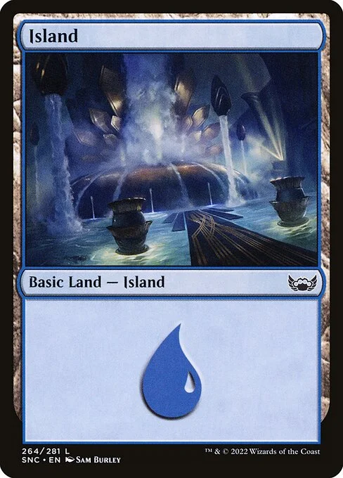 Island, carta Magic di tipo Basic Land — Island illustrata da Sam Burley