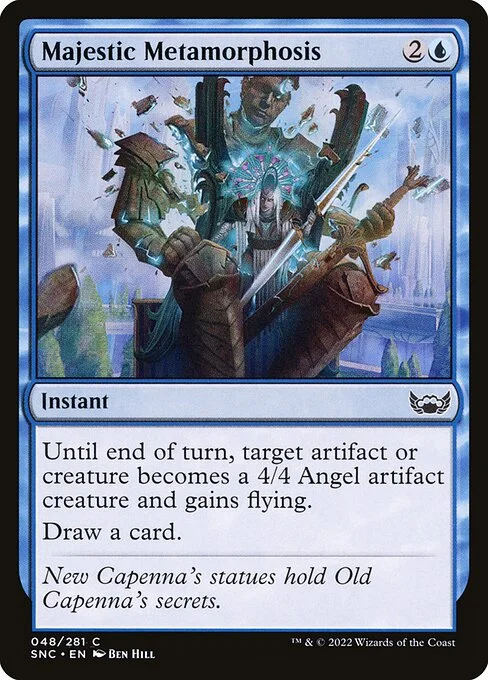 Majestic Metamorphosis, carta Magic di tipo Instant illustrata da Ben Hill