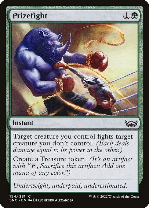 Prizefight, carta Magic di tipo Instant illustrata da Deruchenko Alexander