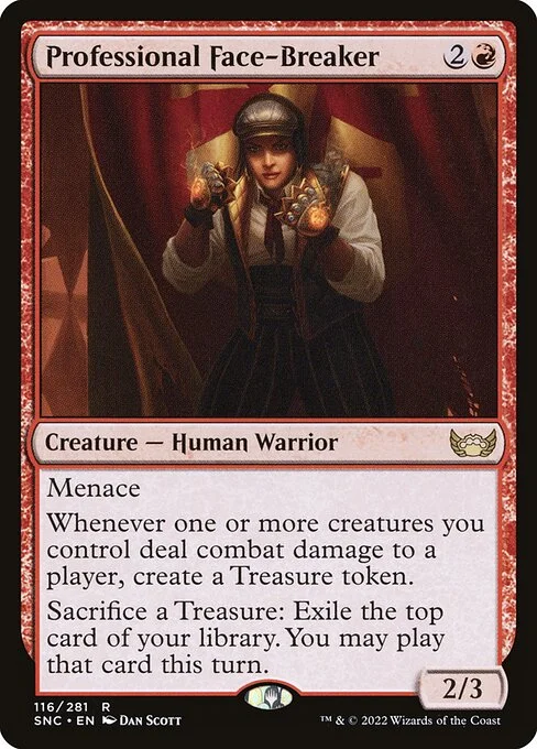 Professional Face-Breaker, carta Magic di tipo Creature — Human Warrior illustrata da Dan Murayama Scott