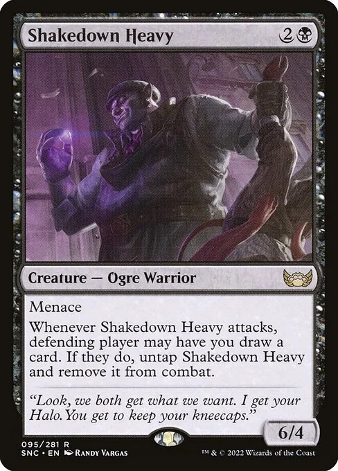 Shakedown Heavy, carta Magic di tipo Creature — Ogre Warrior illustrata da Randy Vargas