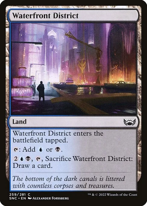 Waterfront District, carta Magic di tipo Land illustrata da Alexander Forssberg