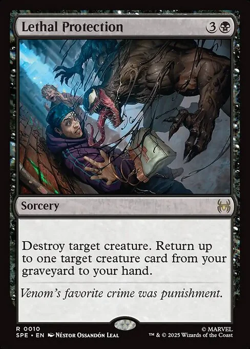 Lethal Protection, carta Magic di tipo Sorcery illustrata da Néstor Ossandón Leal
