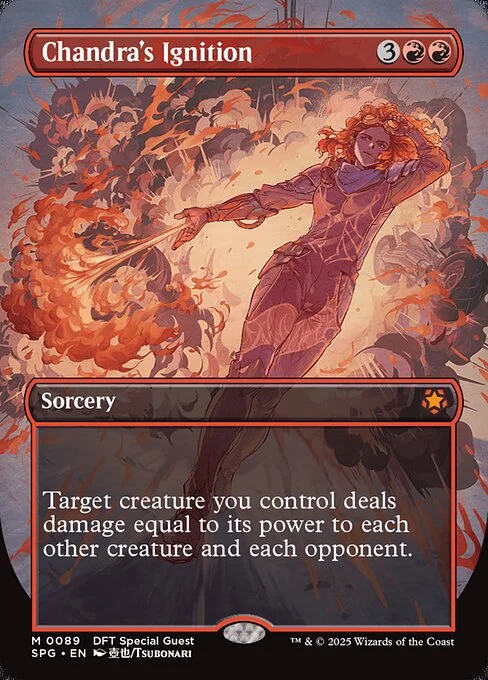 Chandra's Ignition, carta Magic di tipo Sorcery illustrata da Tsubonari