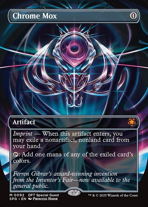 Chrome Mox, carta Magic di tipo Artifact illustrata da Princess Hidir