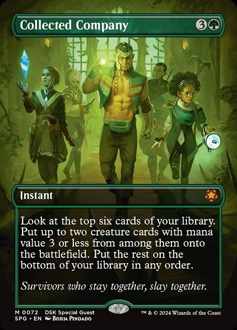 Collected Company, carta Magic di tipo Instant illustrata da Borja Pindado