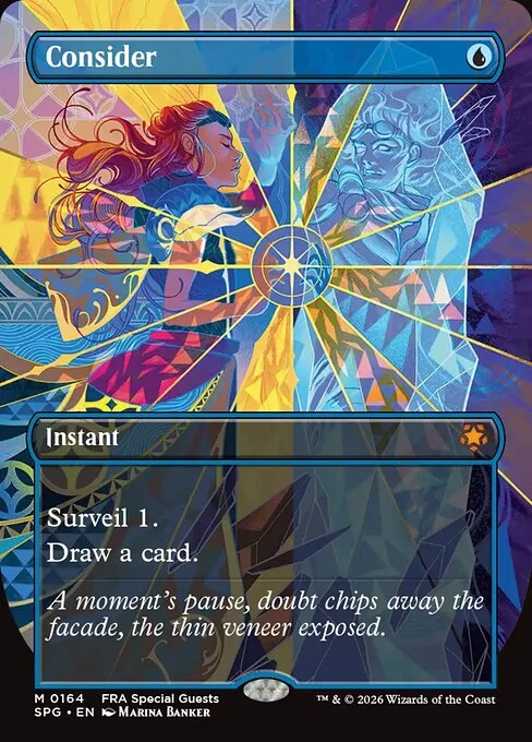 Consider, carta Magic di tipo Instant illustrata da Marina Banker