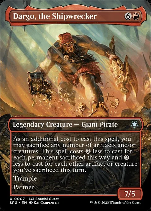Dargo, the Shipwrecker, carta Magic di tipo Legendary Creature — Giant Pirate illustrata da Kai Carpenter